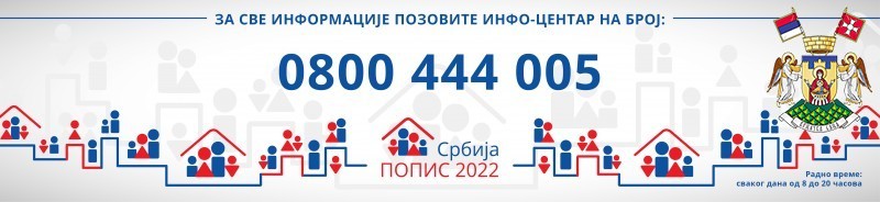 Besplatnim pozivom do dodatnih informacija u vezi Popisa 2022, godine