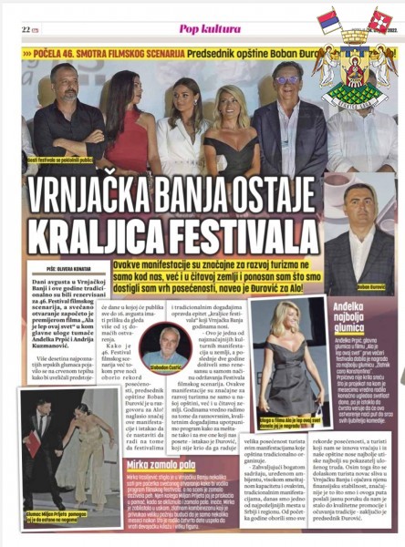 VRNjAČKA BANjA OSTAJE KRALjICA FESTIVALA