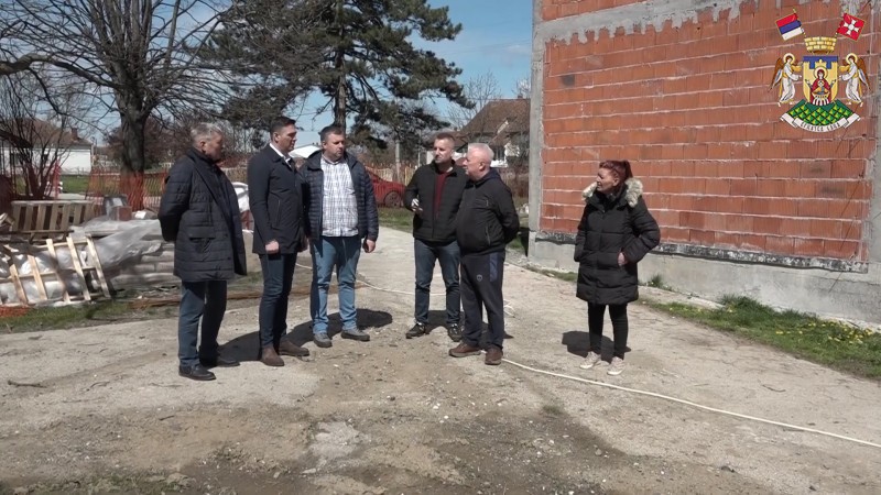 ОБИЛАЗАК РАДОВА НА ИЗГРАДЊИ САЛЕ У ПОДУНАВЦИМА