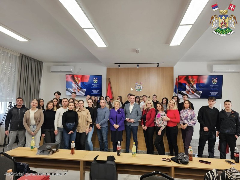 ПРЕДСЕДНИК ОПШТИНЕ ВРЊАЧКА БАЊА УГОСТИО УЧЕНИКЕ И НАСТАВНИКЕ МЕДИЦИНСКЕ ШКОЛЕ ИЗ ЗЕНИЦЕ  