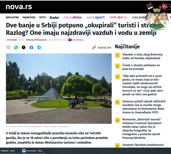 ДВЕ БАЊЕ У СРБИЈИ ПОТПУНО „ОКУПИРАЛИ“ ТУРИСТИ И СТРАНЦИ: РАЗЛОГ? ОНЕ ИМАЈУ НАЈЗДРАВИЈИ ВАЗДУХ И ВОДУ У ЗЕМЉИ