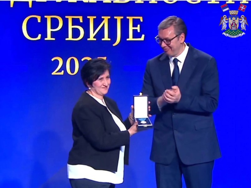 ЧЕСТИТКА ПРЕДСЕДНИКА ОПШТИНЕ ПОВОДОМ ДОЕДЕЛЕ ВИСОКОГ ПРИЗНАЊА МАРИ ГВОЈИЋ